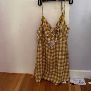 Princess Polly Gingham Dress- Size L